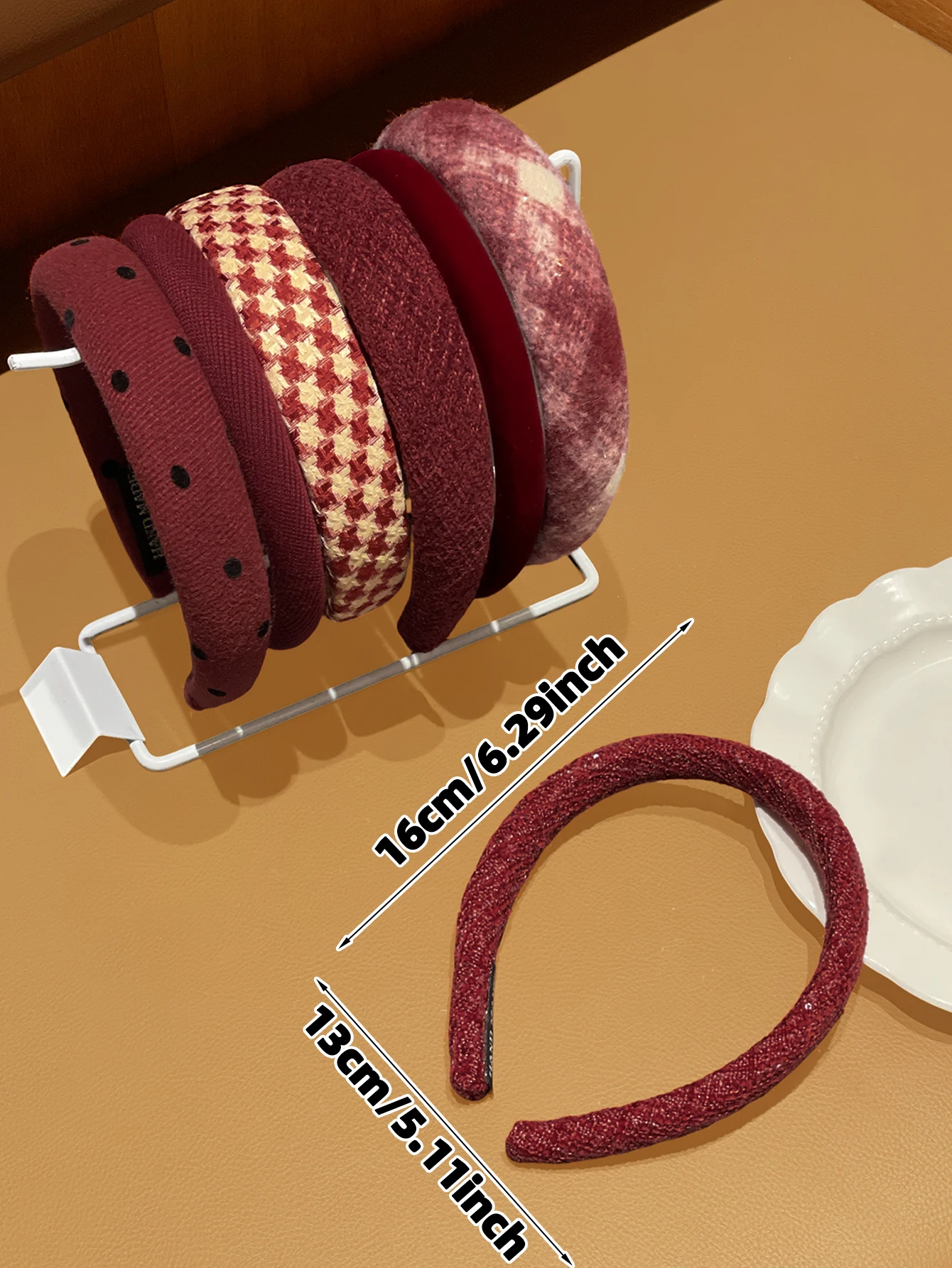 6 قطعة أربطة شعر عصرية عشوائية للنساء أنماط متعددة الاستخدامات لطيفة لتقويم العمر مناسبة للاستخدام اليومي توصية هدية مثالية #5