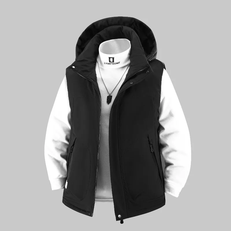 

Осенне-зимний уличный альпинистский походный холодный и теплый мужской жилет, модный камуфляжный ветрозащитный и теплый топ на бретелях