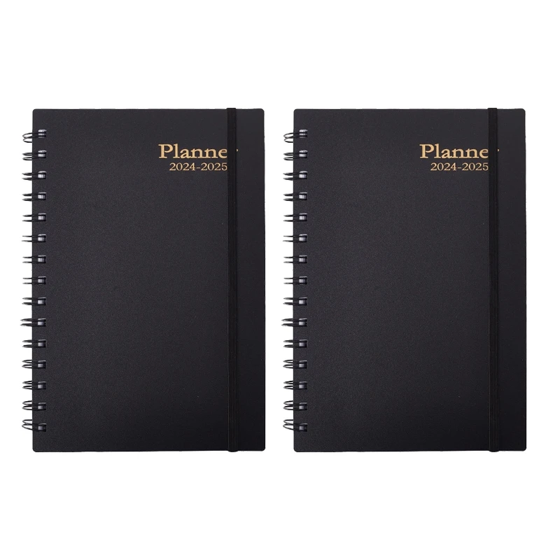 Weekly Appointment Book Plan Book Schedule Book Plan Book Rollovers Notebook Black Durable