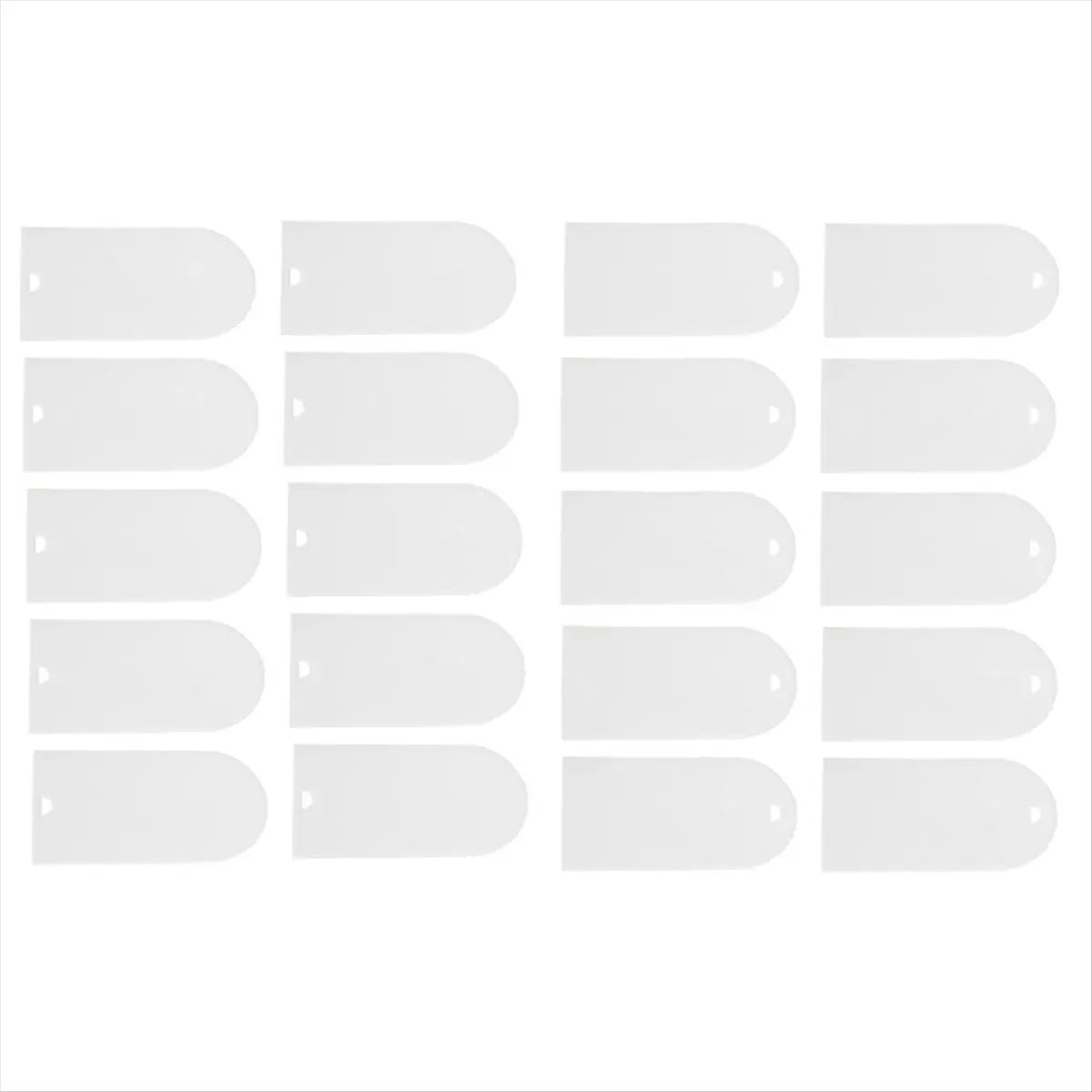 ABFW 20Pcs Tag Labels Chair Acrylic Arch Sign Blank Acrylic Signs Blank Reserved Signs Acrylic Place Cards