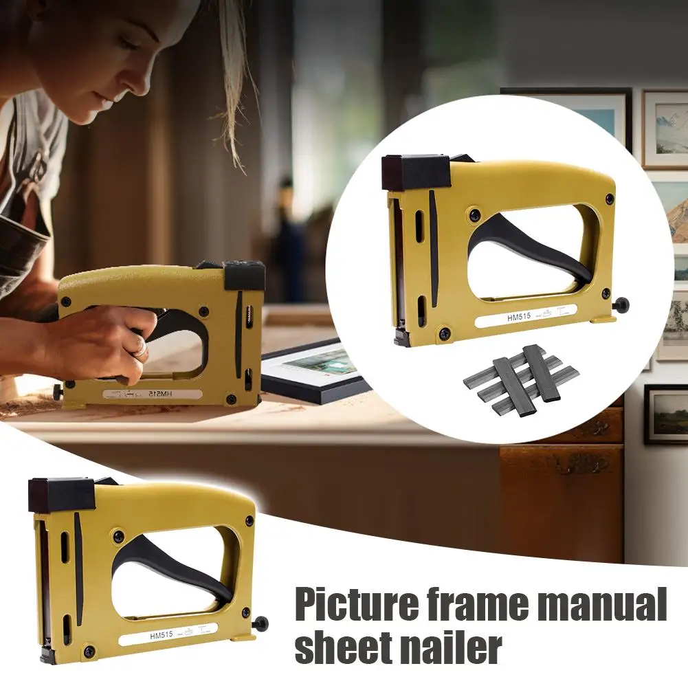 Picture Frame Manual Sheet Nailer  Point Driver Aluminum Alloy Hand Picture Frame Tool Constant Force Pneumatic Nut