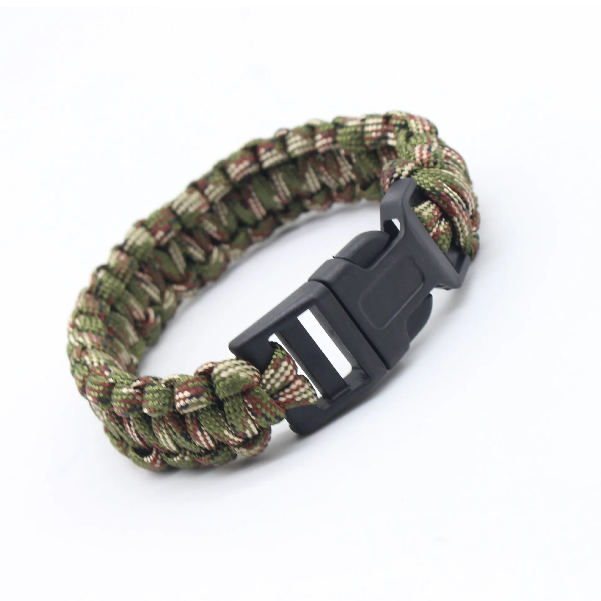 survival paracord bracelet led outdoor Emergency Gear Kit with SOS LED Rescue Whistle