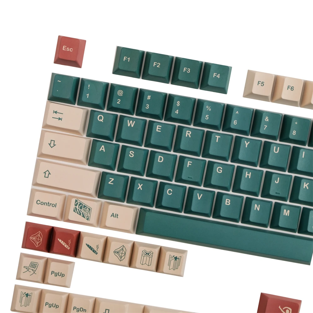 GMK Marmoreal Keycap Set 140 Keys DYE Sublimation Cherry Profile With 1.75U 2U Shift For MX Switch Mechanical Keyboard