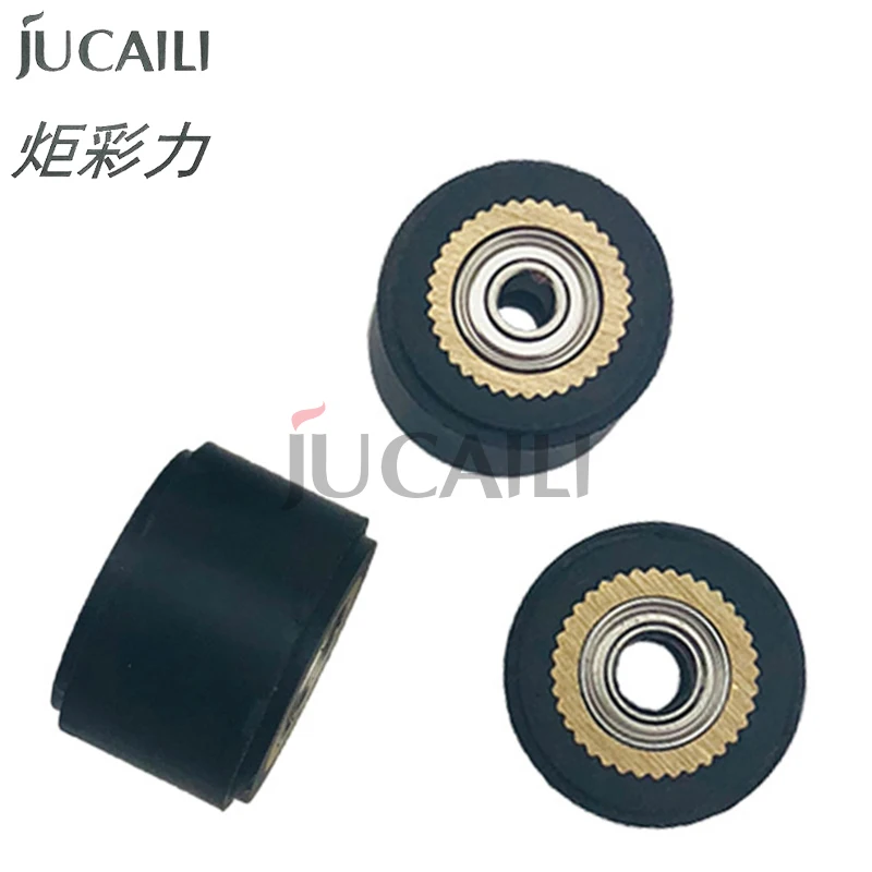 JCL 4pcs Pinch Roller 16x11x4mm for Roland Graphtec Cutting Plotter Rubber Roller Paper Pressure Wheel Vinyl Cutter Spare Part