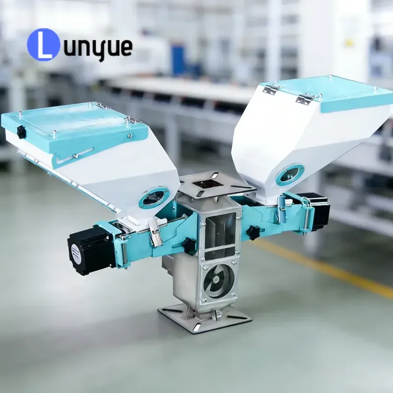 Double Color Masterbatch Dosing Mixer Plastic Volumetric Screw Feeder for Injection Molding Manufacturing Lines High