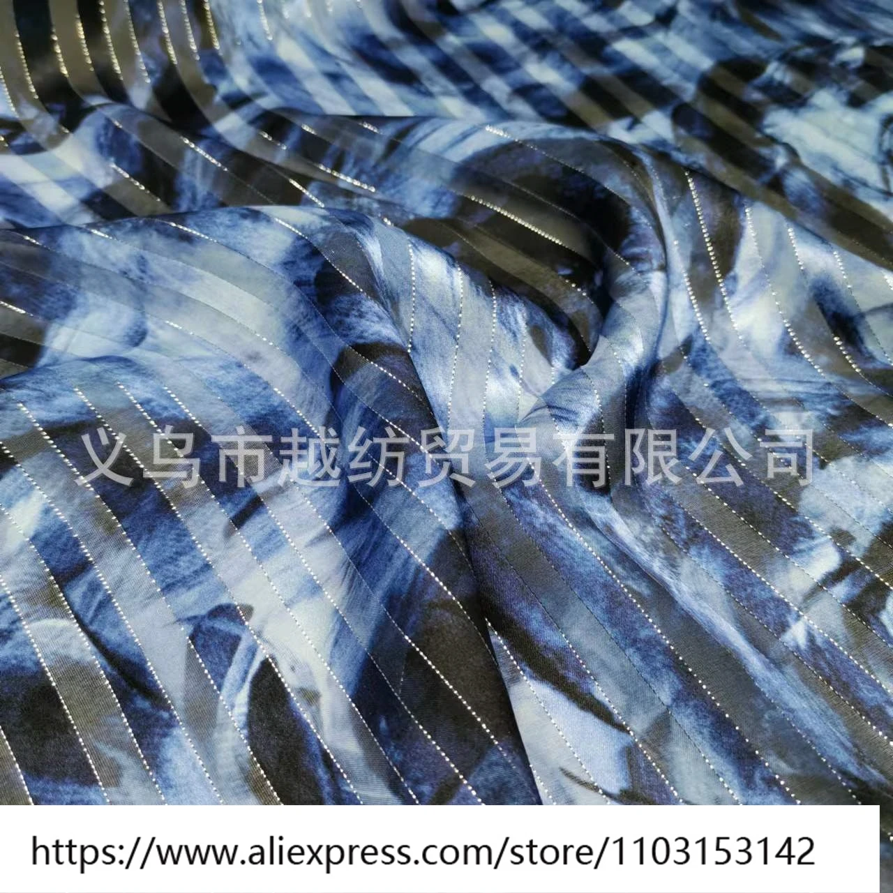 Zomer licht en dun transparant 12Momme zijde satijn streep abstracte print shirt rok smalle stof