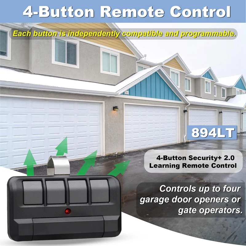 Mechanizm otwierania drzwi pilot do Liftmaster/szambelan/rzemieślnik/przełącznik Dip, zastępuje 972lm/974lm/372lm/374lm