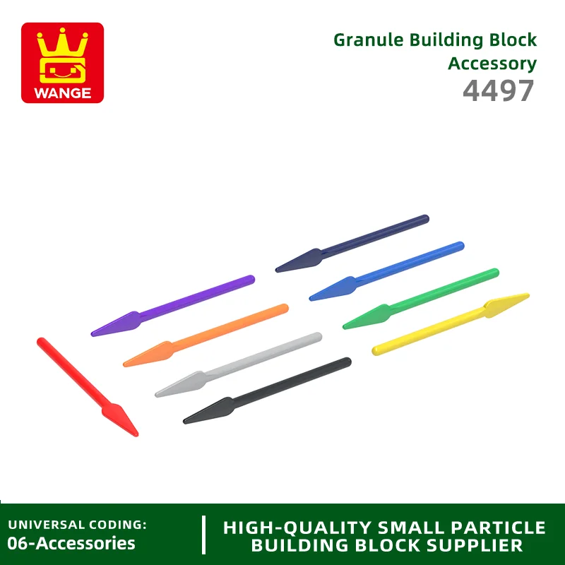 

20 Pcs/lot 4497 Soldier Spear Building Block Moc Color Weapon Accessories Compatible with Brick DIY Children's Toy Gift Box