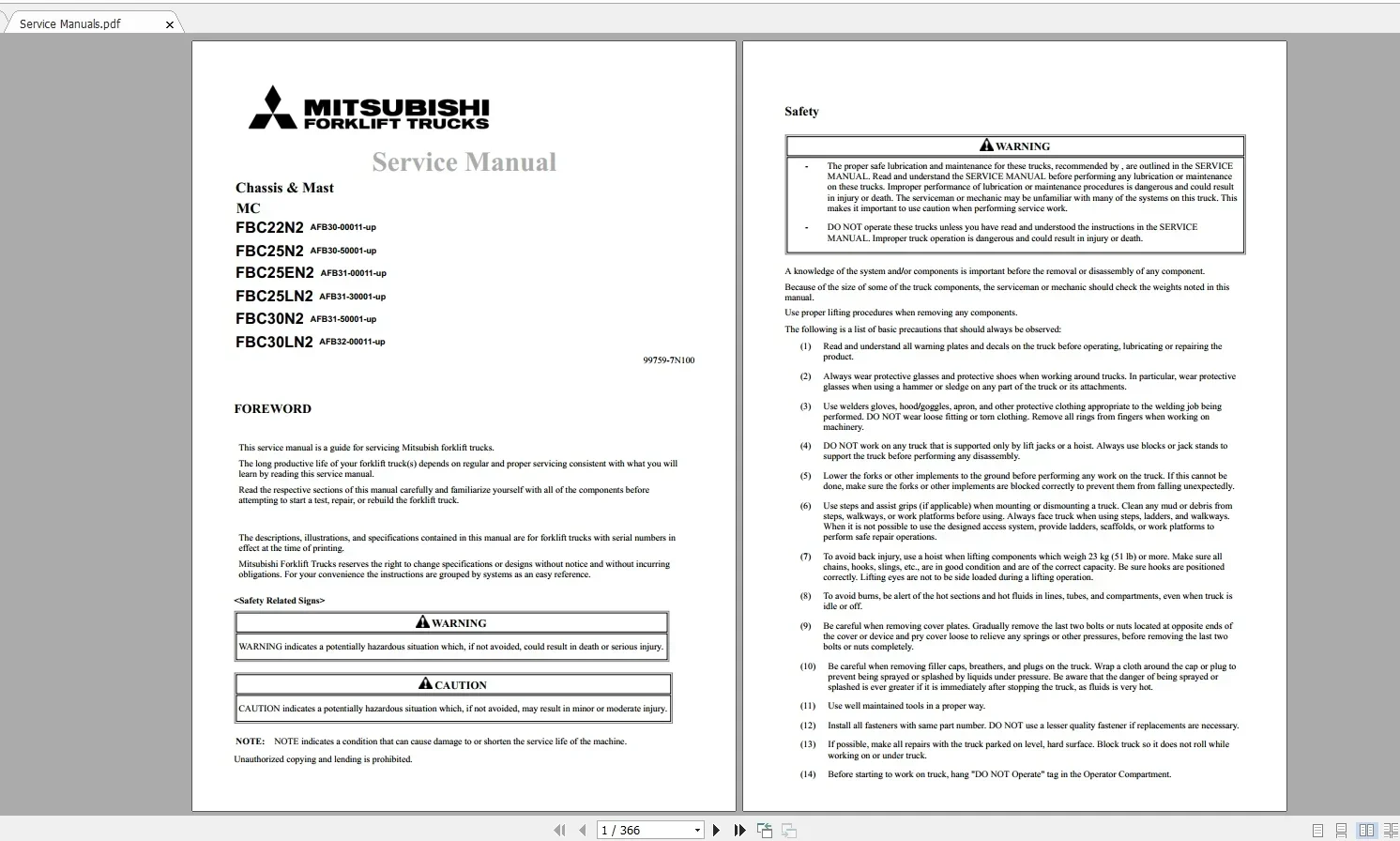 AutoEPC لرافعة شوكية Mitsubishi سعة 12.7 جيجابايت 06.2021 مخططات الأسلاك والخدمة وأدلة التشغيل والصيانة [MCFA]