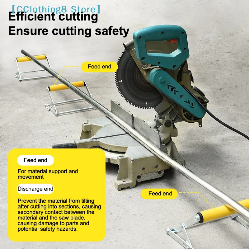 Cutting Machine Material Rack Miter Saw Roller Support Stand Adjustable Foldable Auxiliary Support Bracket【AliS8】