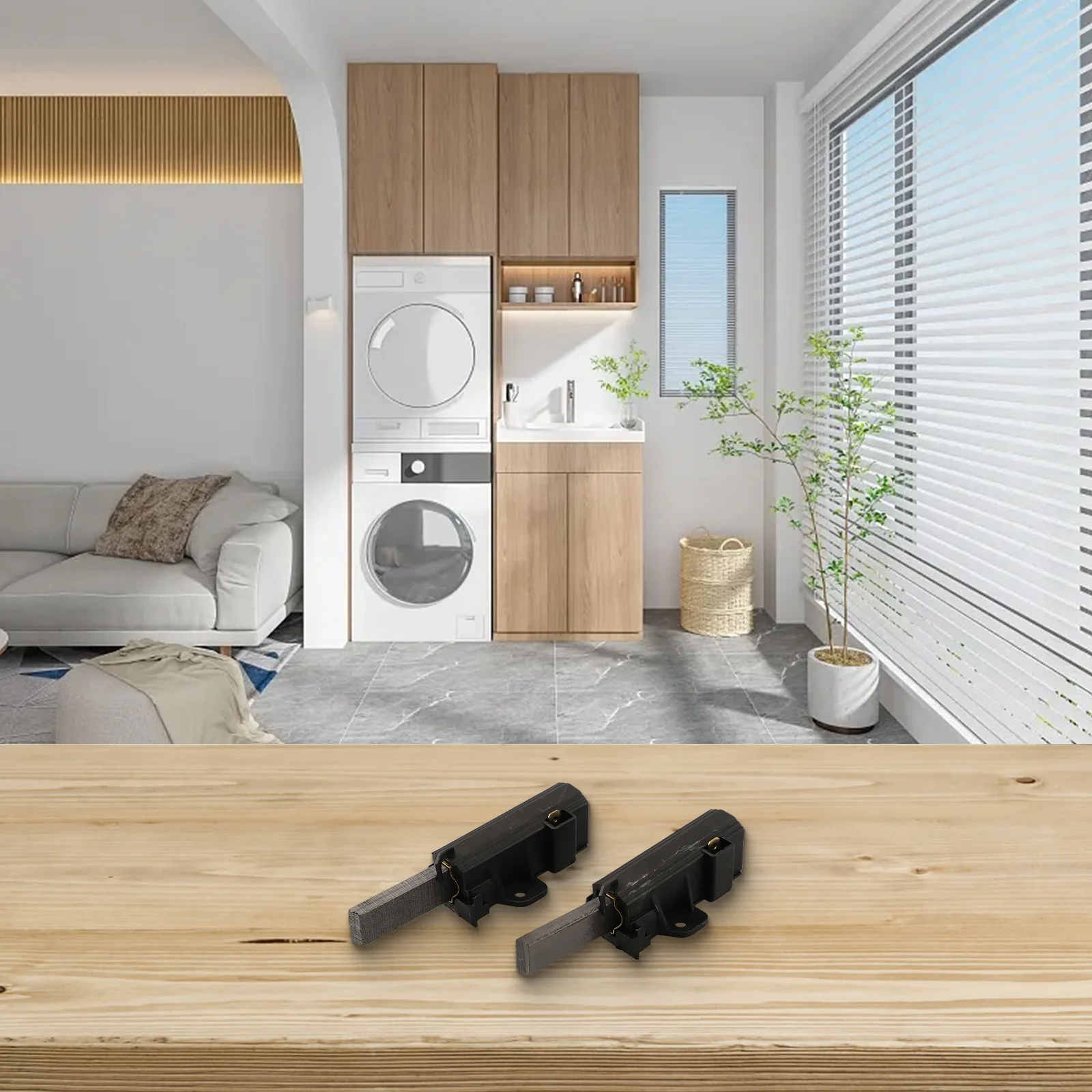 Washing Machine Maintenance Compatible Carbon Brushes Optimal Performance Washing Machine Maintenance Easy Installation