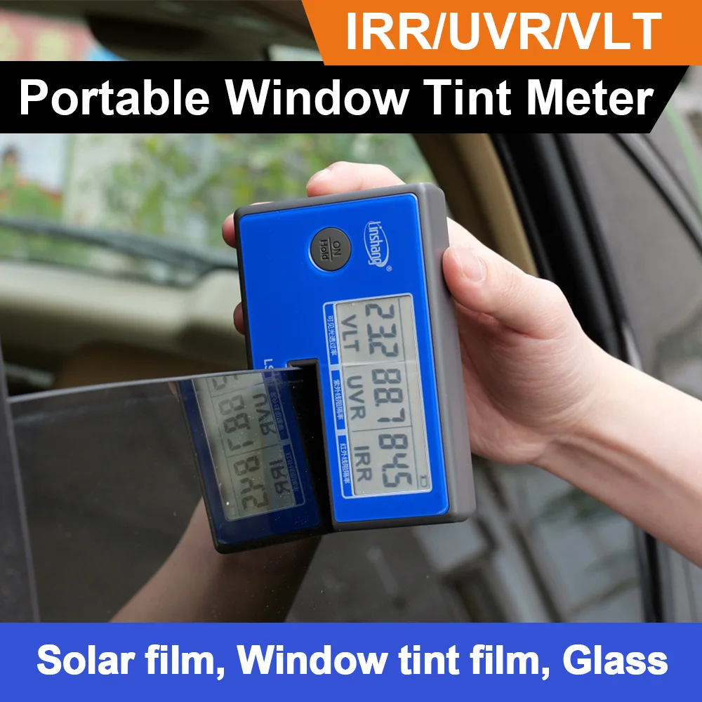LS162 LS162A Solar Transmission Meter Portable Window Tint Meter Vlt Solar Film Transmission Meter Film Window Tint Tester