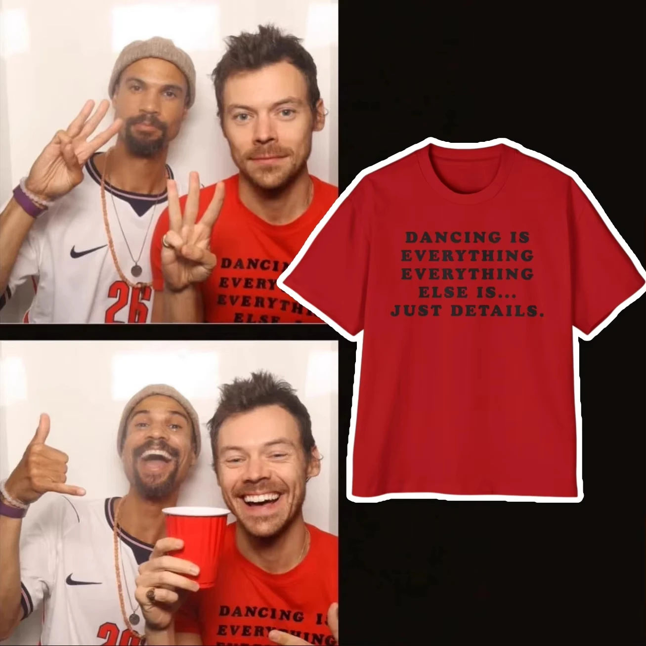 Harry Styles Dancing Is Everything Everything Graphic Merch T Shirt Cotton Unisex Men's and Women's T-Shirt Y2k Popular Fan Tee