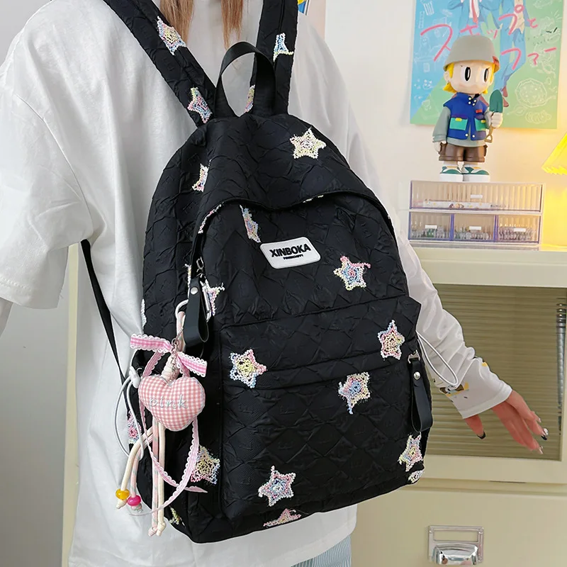 حقائب الظهر حقائب اليد المدرسية النايلون حقيبة صغيرة محافظ السفر حقيبة المدرسة عادية للمرأة التسوق اليومي