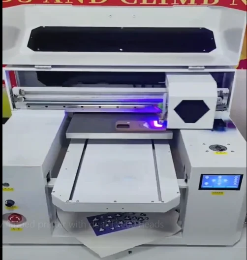 

Маленький УФ-принтер DTF «все в одном» с головкой Epson УФ-принтер с плоской кроватью Кристаллическая переводная наклейка для чашек, шлема, чехлов для телефонов, кружек