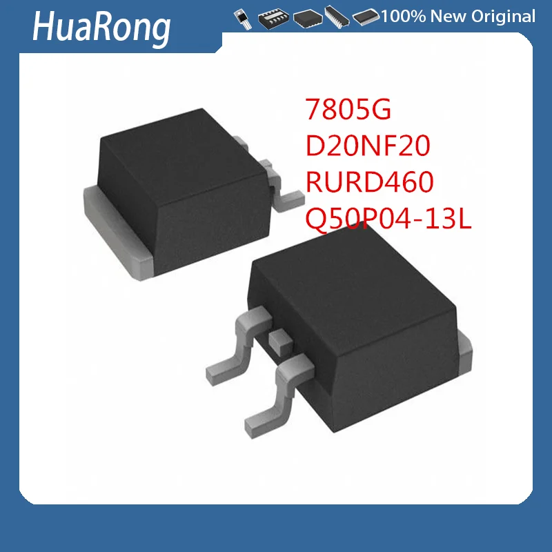 50Pcs/Lot  NWE 7805G  MC7805G  D20NF20 STD20NF20   RURD460   Q50P04-13L SQD50P04-13L TO-252