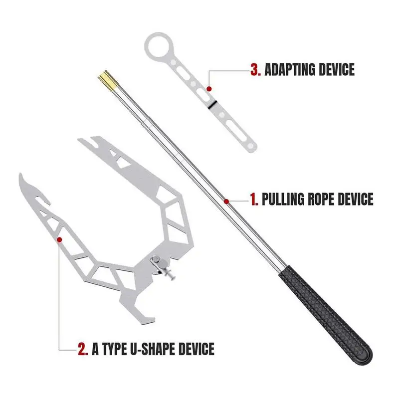 Boot Haken Voor Docking Telescoping U-Vormige Docking Paal Hardware Tools Schip Afmeerhaak Multifunctionele Accessoires Bootparking