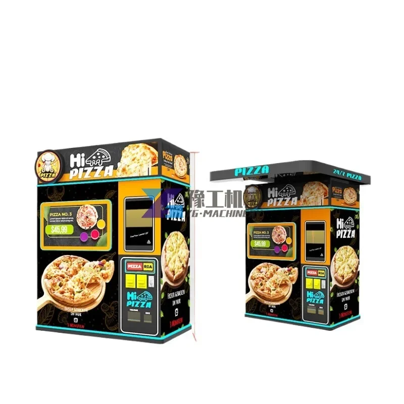 Outdoor Commercial Automatic Pizza Making Vending Machine Self Service Smart Touch Screen Fast Food Machine