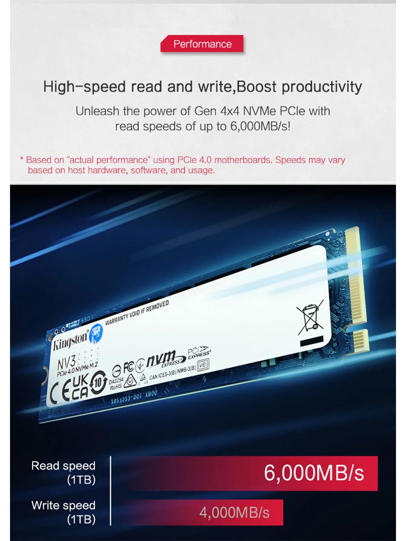 Kingston NV3 M2 SSD NVMe PCIe M.2 2280 500GB 1TB NV2 Internal Solid State Drive 2TB 4T KC3000 Hard Disk untuk PC Notebook Desktop