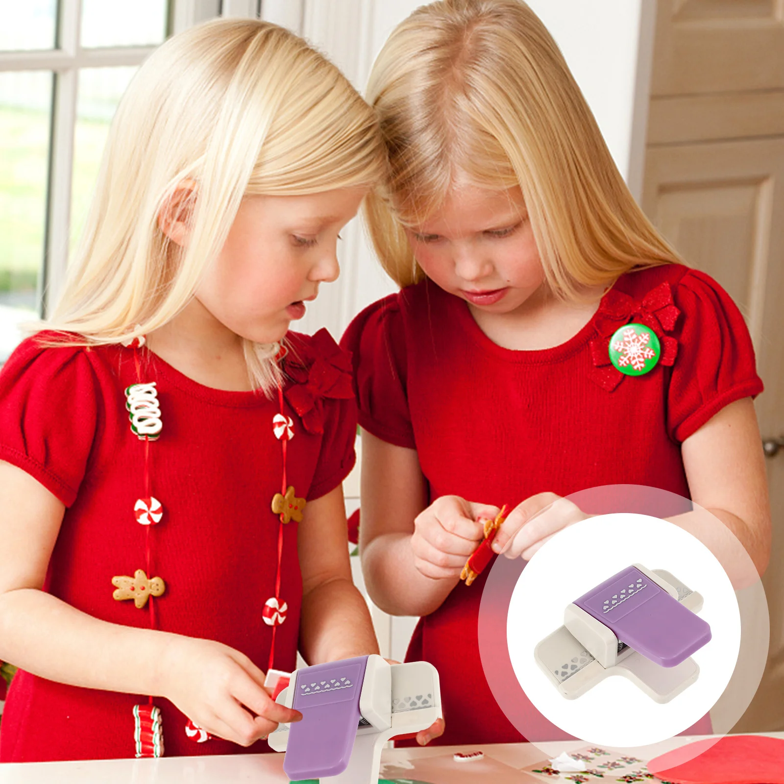 

Scrapbook Paper Punch DIY Hole Puncher Craft Art Punch Handmade Tag Label Maker Neat Edges Gift for Friends Family