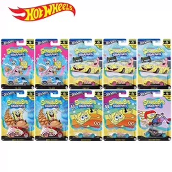 Original Hot Wheels Cartoon Car Series SpongeBob SquarePants Quick Delivery Pony-up Second Wind Van Boys Toys 1/64 Alloy Vehicle