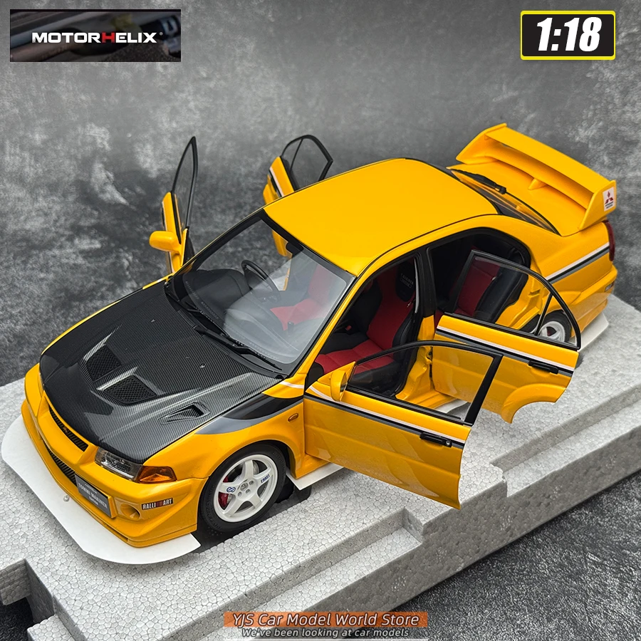 Motorhelix MH  1:18 Lancer Evolution VI GSR T.M.E （6.5 Car model Sports  Static model Birthday present