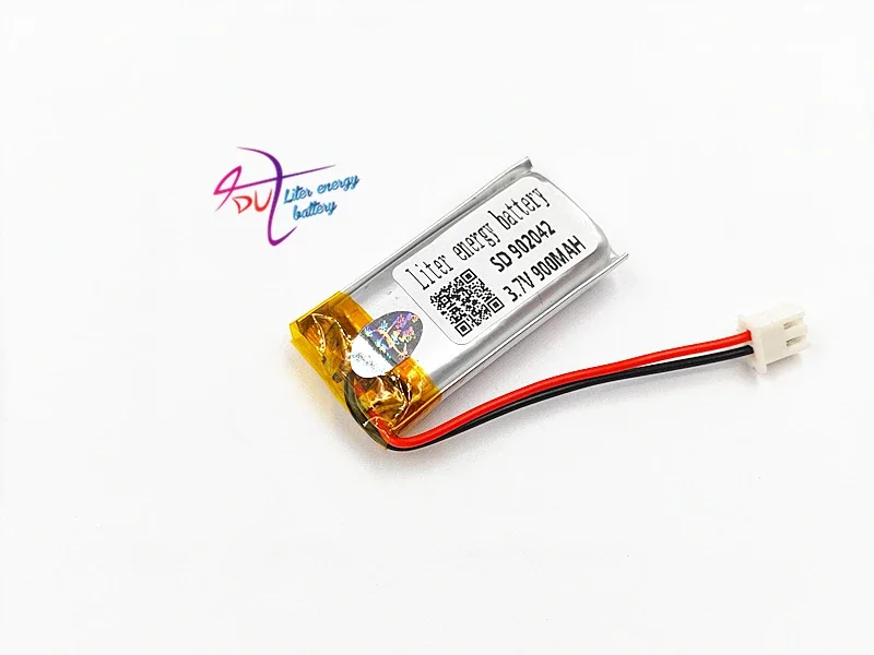 JST PH 2.54mm 2pin 902042 3.7V 900MAH 902040 Litowo-polimerowa LiPo akumulator z złącze do urządzenia GPS bluetooth