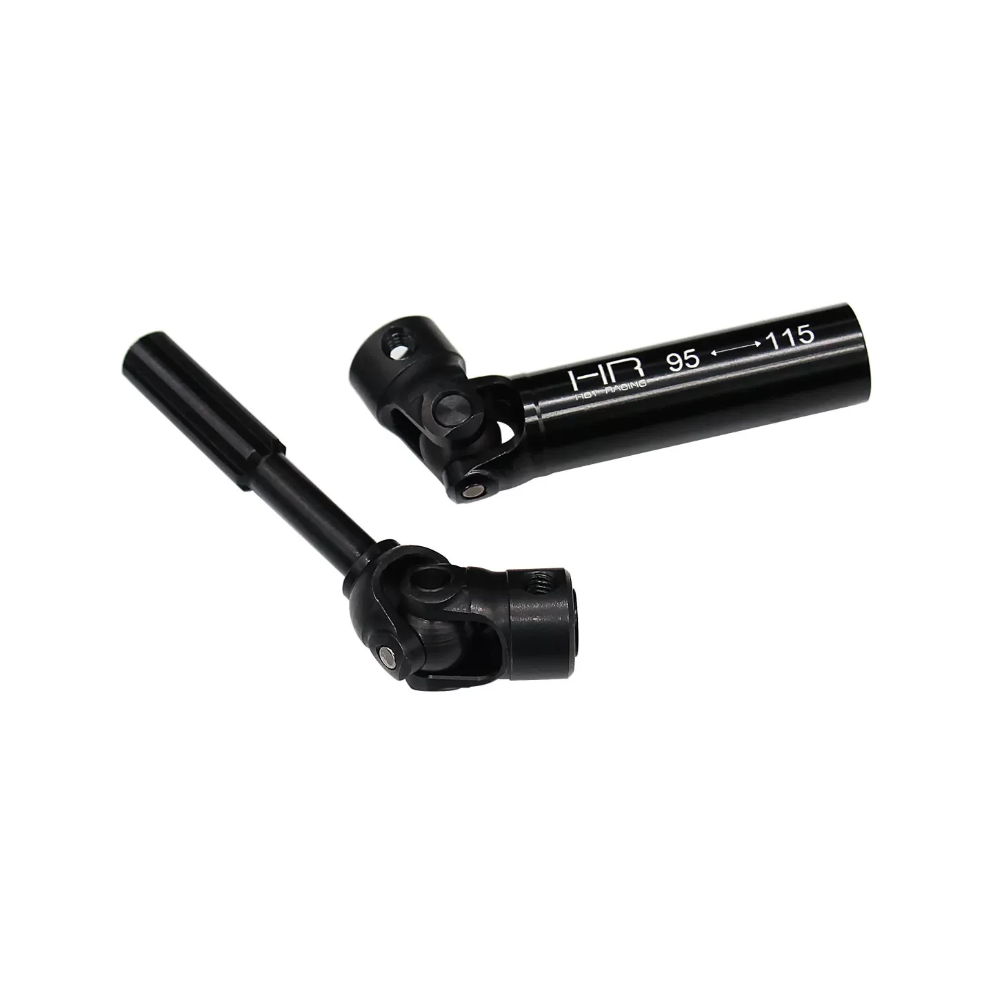 Hot Racing AXPE37XH CNC Hardened Spring Steel 6061-T6 Telescoping U-Joint Driveshafts 2pc for AXP8