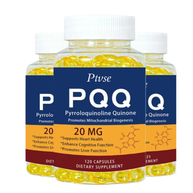 

PQQ Supplement 20 mg - Pyrroloquinoline Quinone - Promotes Mitochondrial Biogenesis -Supports Heart & Brain Health -120 Capsules