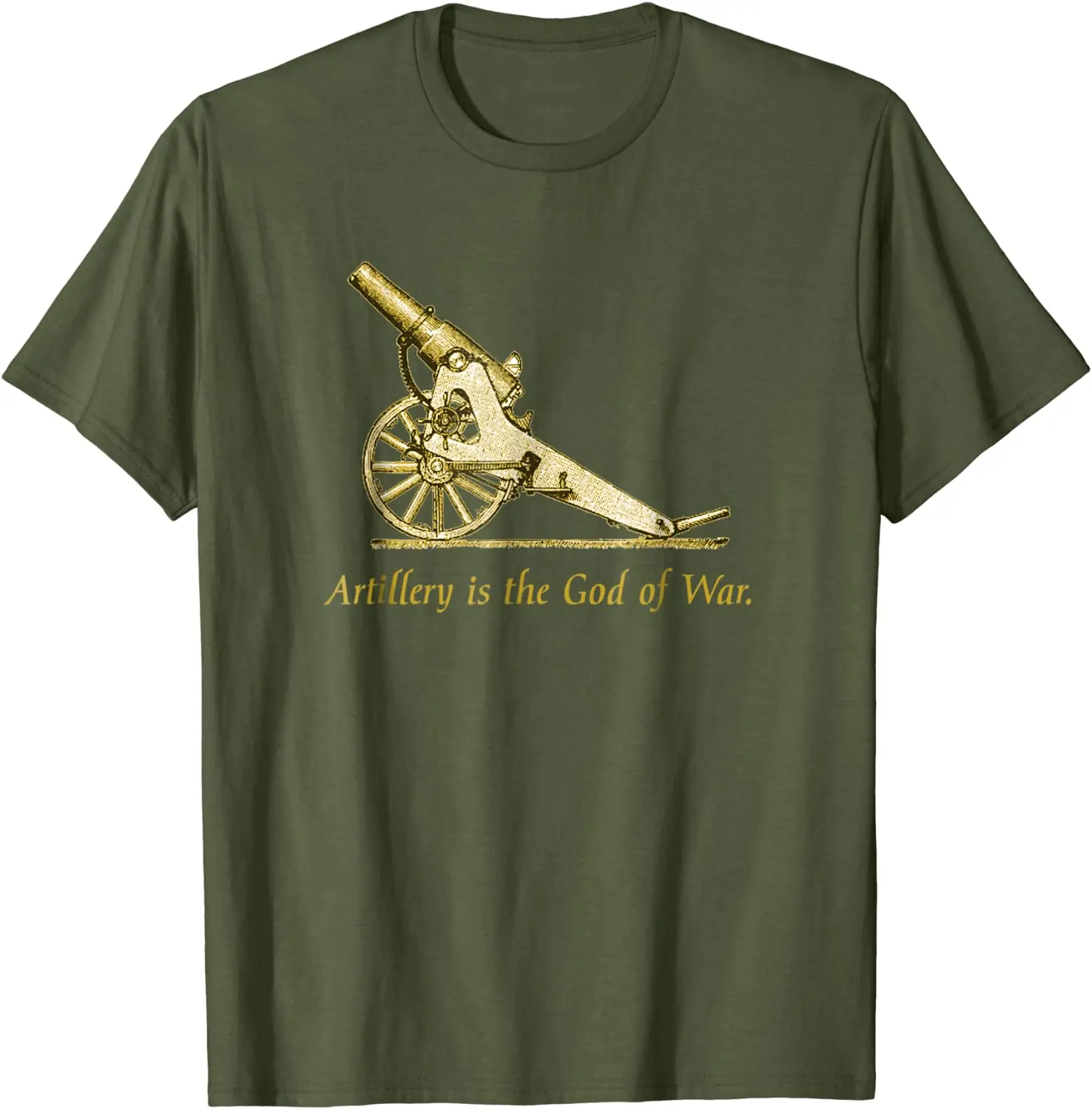 Cannon Gun Mortar Howitzer Artillery T Shirt New 100% Cotton Short Sleeve O-Neck T-shirt Casual Mens Top