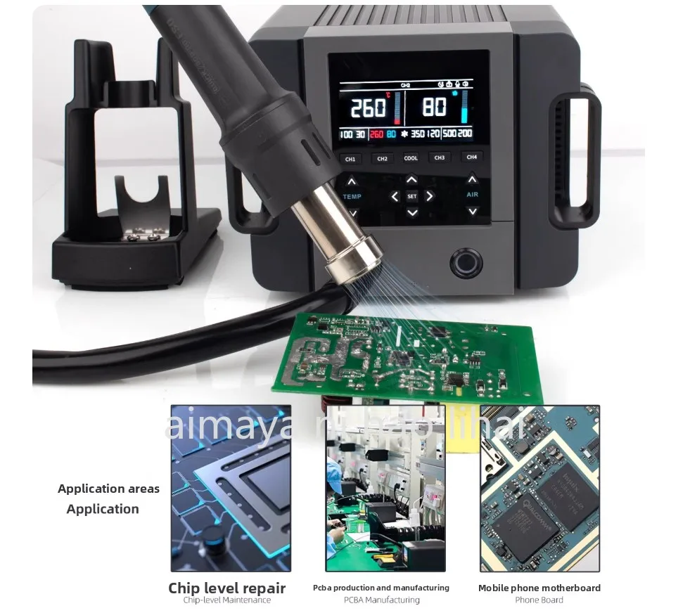 861PRO 1300W Smart Hot Air Desoldering Station for Mobile Phone Motherboard Ic Chip Level PCB Repair Station