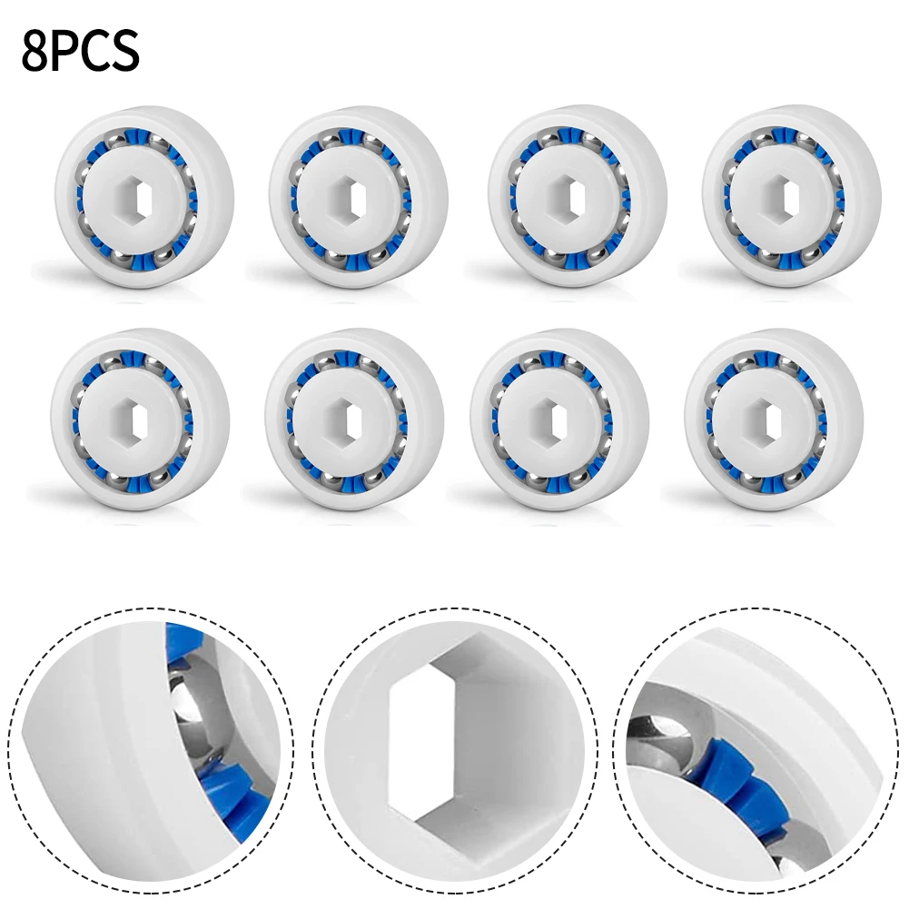 Replacement Wheel Ball Bearings 8 pcs 91001108 for Polaris For 360 380 3900 Sport Pool Cleaners Providing Smooth Rotation