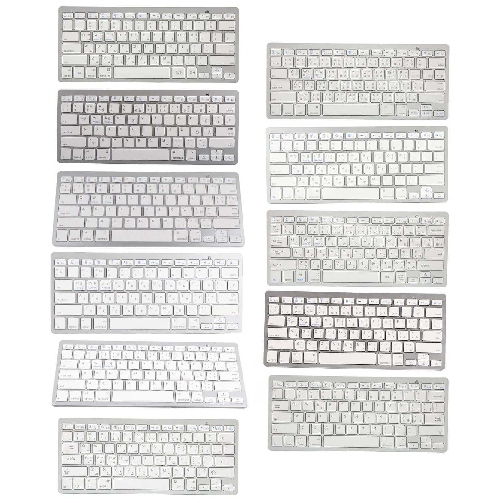 PC Keyboard Small Portable Multi System Compatible Support System Switching Wireless Keyboard for  for Android for OS X