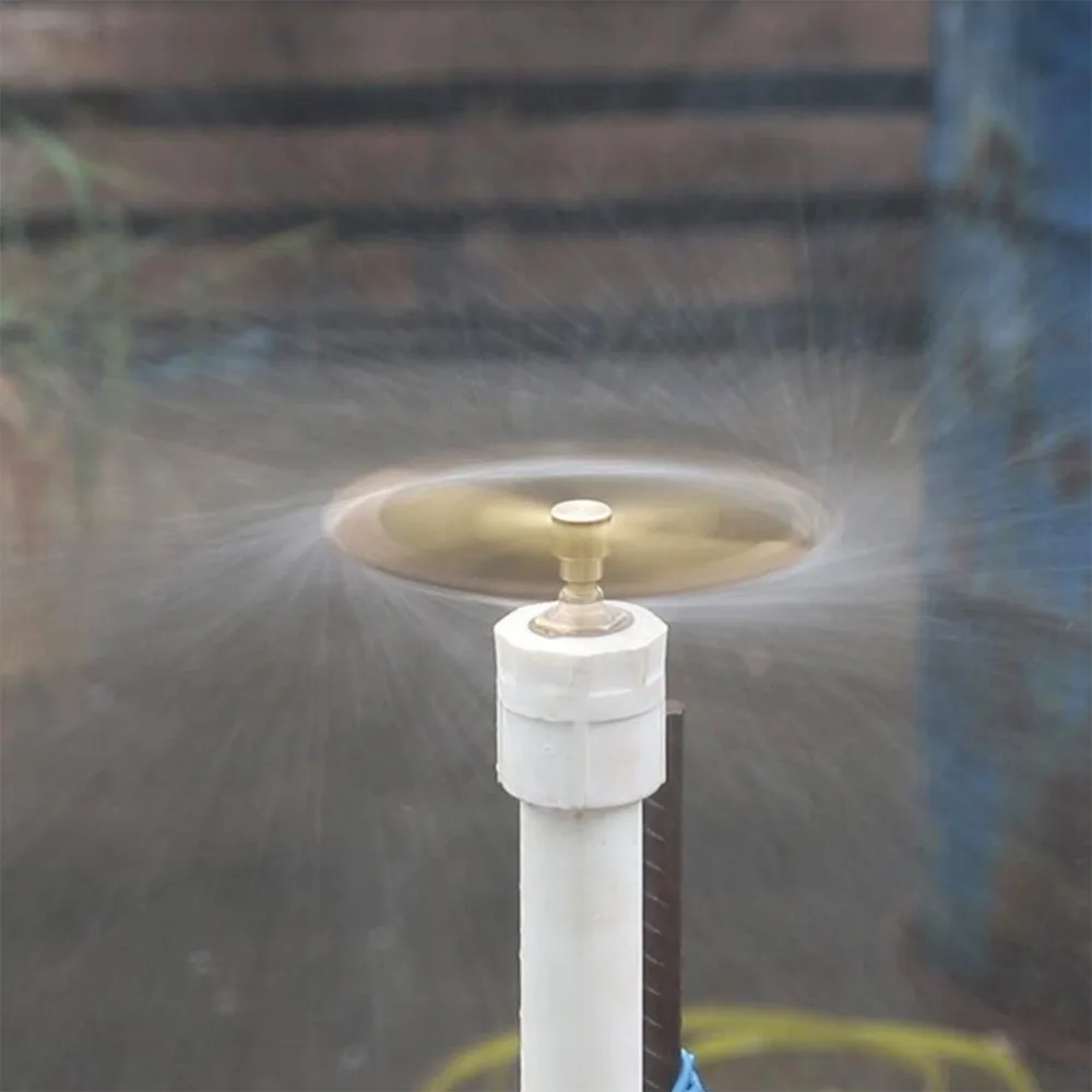 2PCS Copper Rotary Sprinkler G1/2 Thread 2 Arm, 3 Arm, 4 Arm Irrigation System Sprinkler Large Area Coverage 360 Degree Rotation