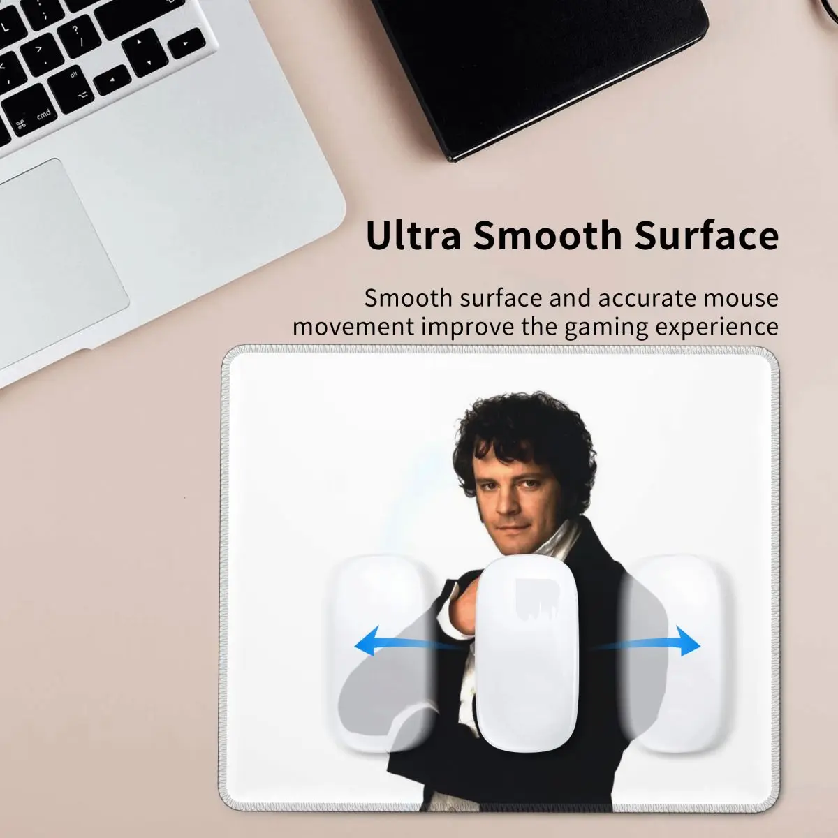 كولين فيرث كما السيد دارسي في الكبرياء والتحامل لوحة الماوس لوحة المفاتيح الكمبيوتر ماوس حصيرة الألعاب الكمبيوتر المحمول حصيرة مكتبية الجدول الحصير