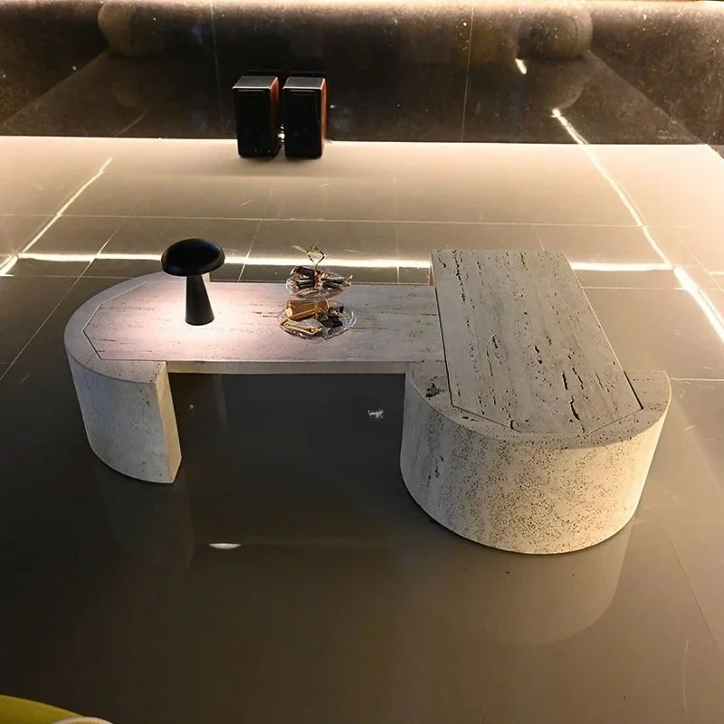 

Italian ivory white coffee table living room home