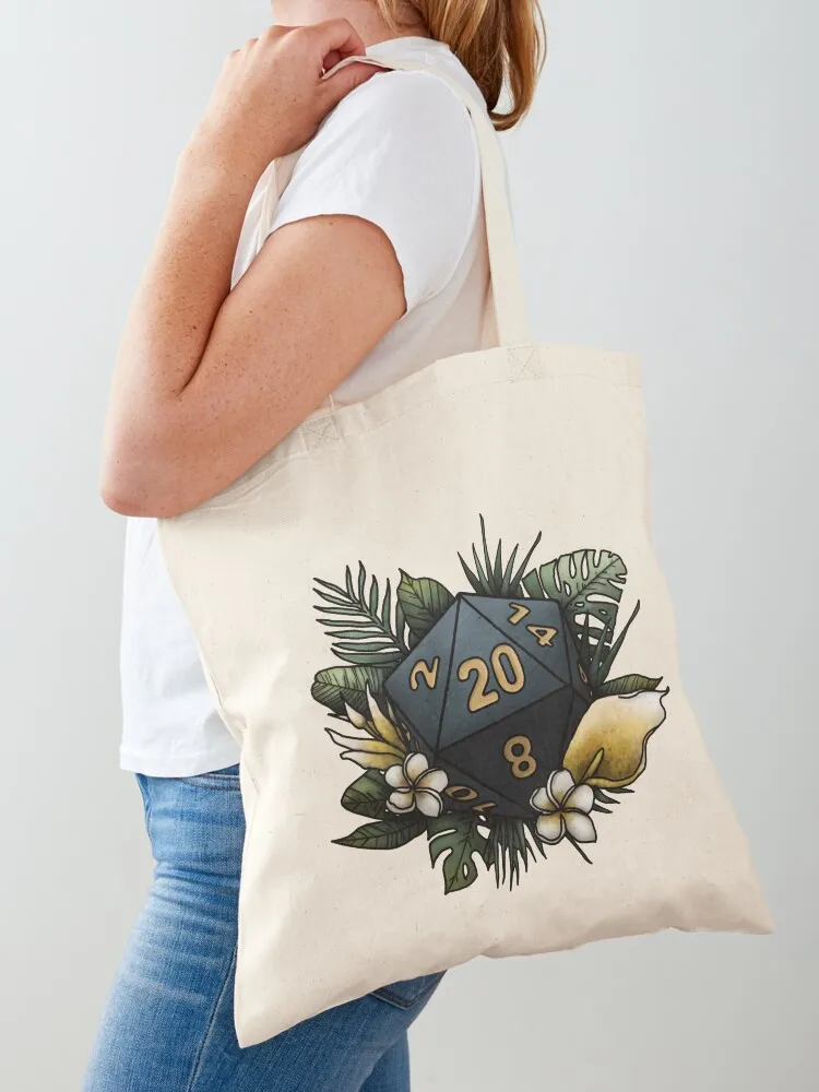 

Rainforest D20 - Tabletop Gaming Dice Tote Bag Candy bags Lady bags tote bag woman shopping bag logo