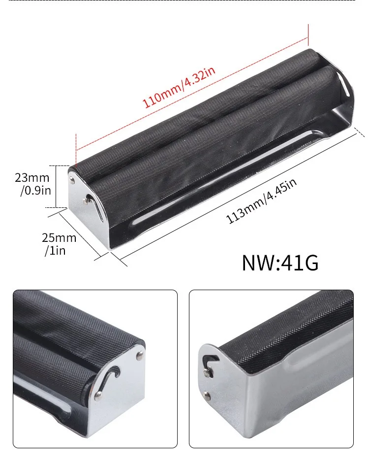 70/78/110MM Handmade Tobacco Filler Metal Cigarette Roller Metal Cigarette Rolling Machine, Manual Cigar Accessories