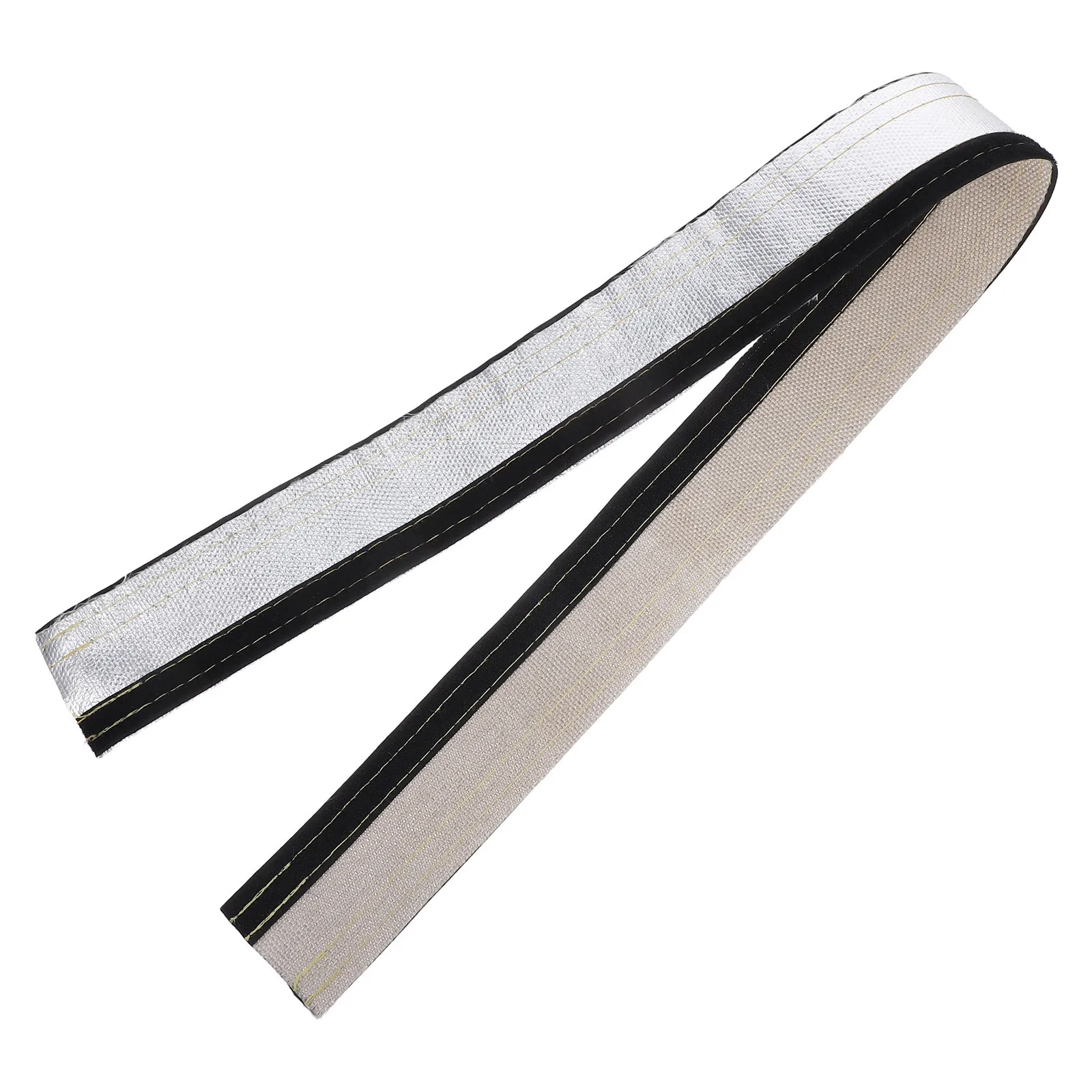 

High Temp Insulation Sleeve 10mm Aluminized Wire Protection Hook and Loop Closure Fireproof Metal Splash Shield