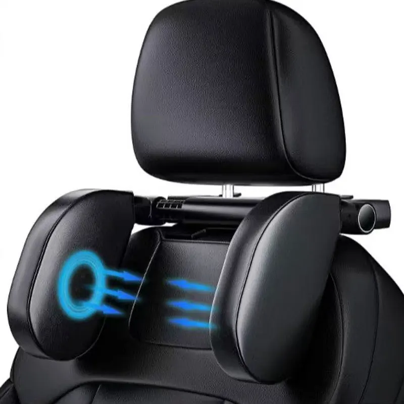Universal 360° °   Verstellbares automatisches Nackenkissen mit Memory-Schaum und Seitenpolstern. Ergonomische Ein-Klick-Schlaf-Kopfstütze für BMW Benz Car