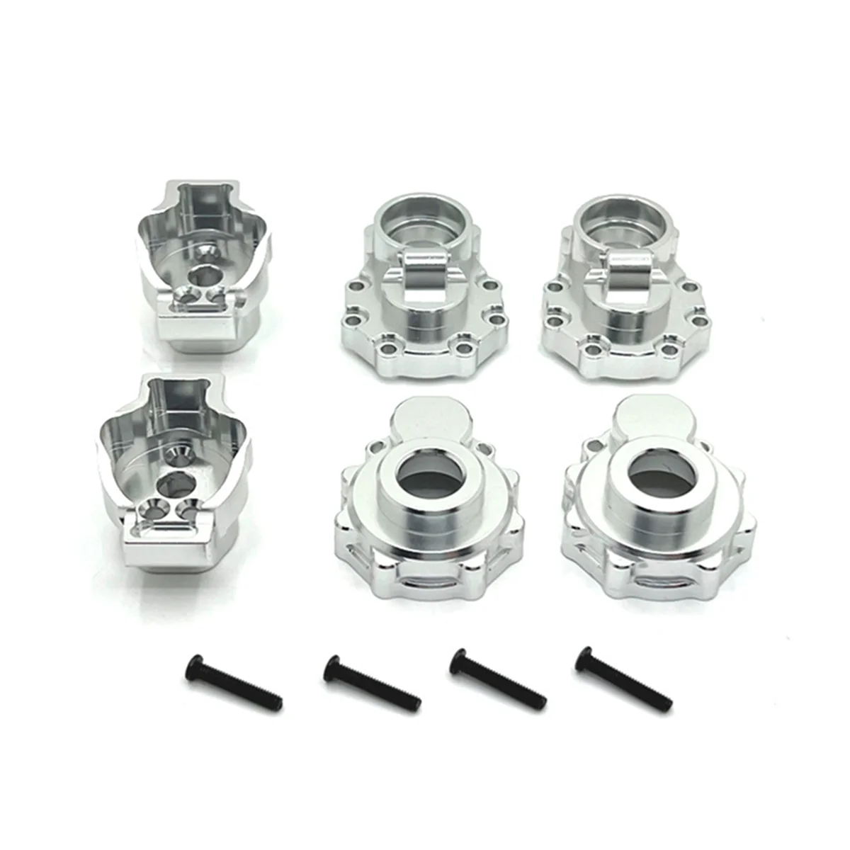 RC Car Upgrade Rear Axle Cup Kit for TRAXXAS 1/10 TRX4 HUANGBO 1/10 R1001 R1002 R1003 RC Car Upgrade Parts Silver