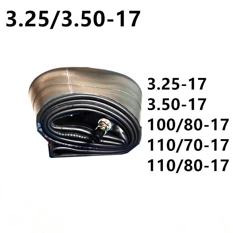17inch Motorcycle inner tube 3.50/4.50/4.75/5.10/100/110/120/130/140/150/70/80/90-17 Butyl rubber inner tube
