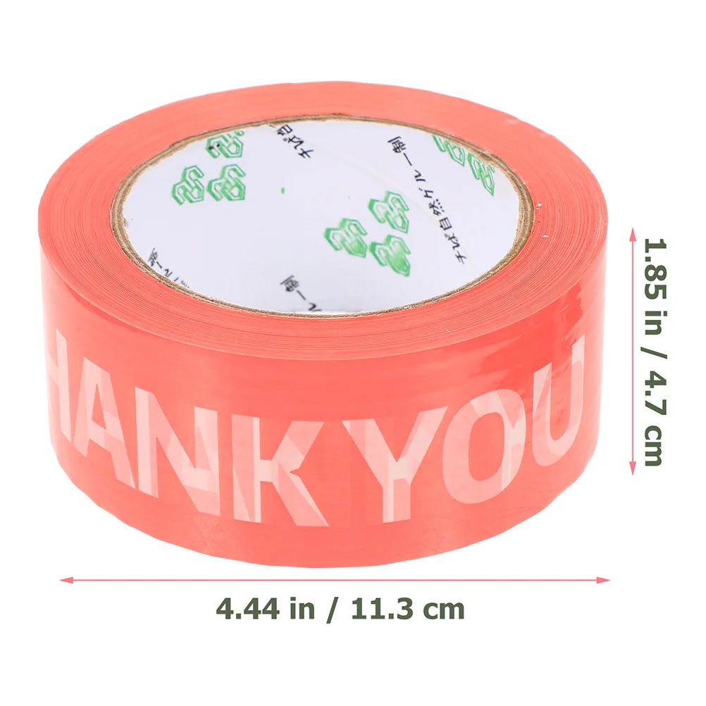 2 Rolls Wound Tape Express Sealant Self-adhesive Wrapping Packaging for Products Sealing Small Red Festival Office