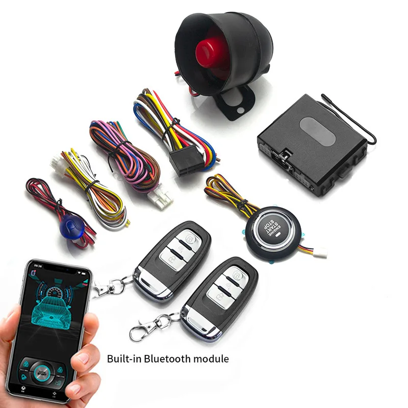 Sistem Start Tanpa Kunci Mobil, Start/Stop Satu Sentuhan, Kontrol Aplikasi Ponsel Bluetooth, Sensor Masuk Tanpa Kunci, Penutup Jendela Otomatis