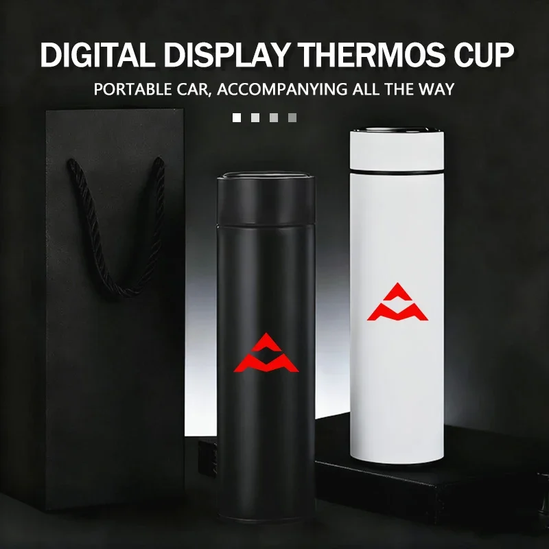 Car Temperature Display Thermos Cup Stainless Thermos Bottle For Maxus ETerron 9 T60 T90 EV EDeliver 9 7 5 3 G90 G70 G50 PLUS
