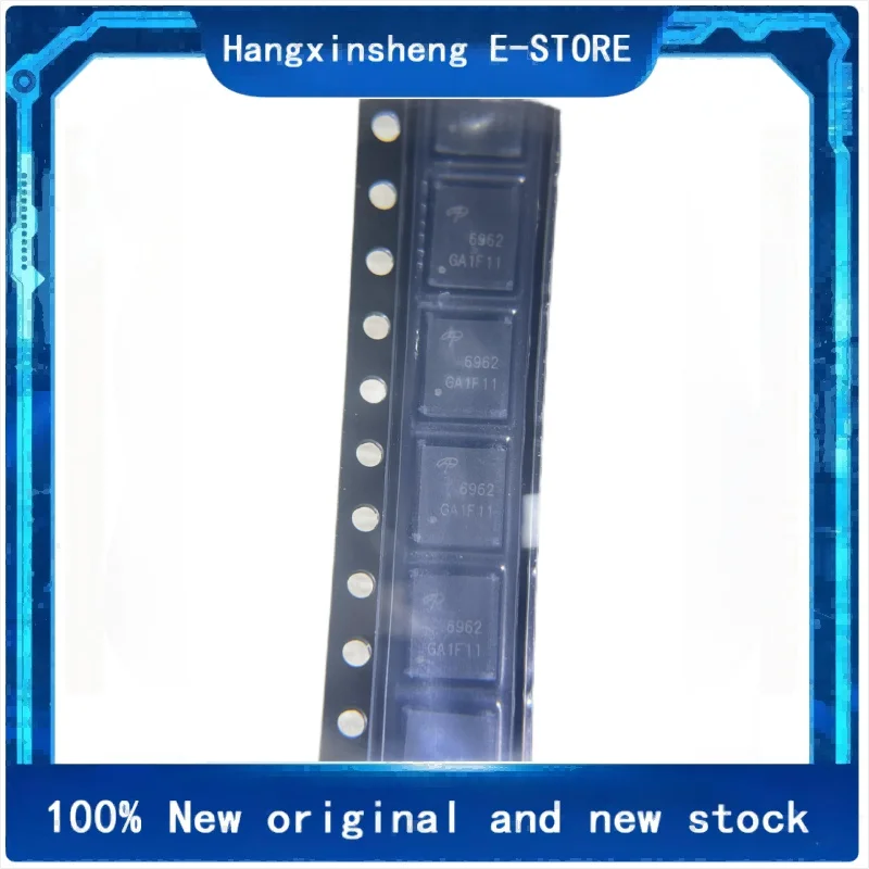 (10piece)100% New AON6962 6962 DFN-8 5*6 Free Shipping MOSFET IC Chipset