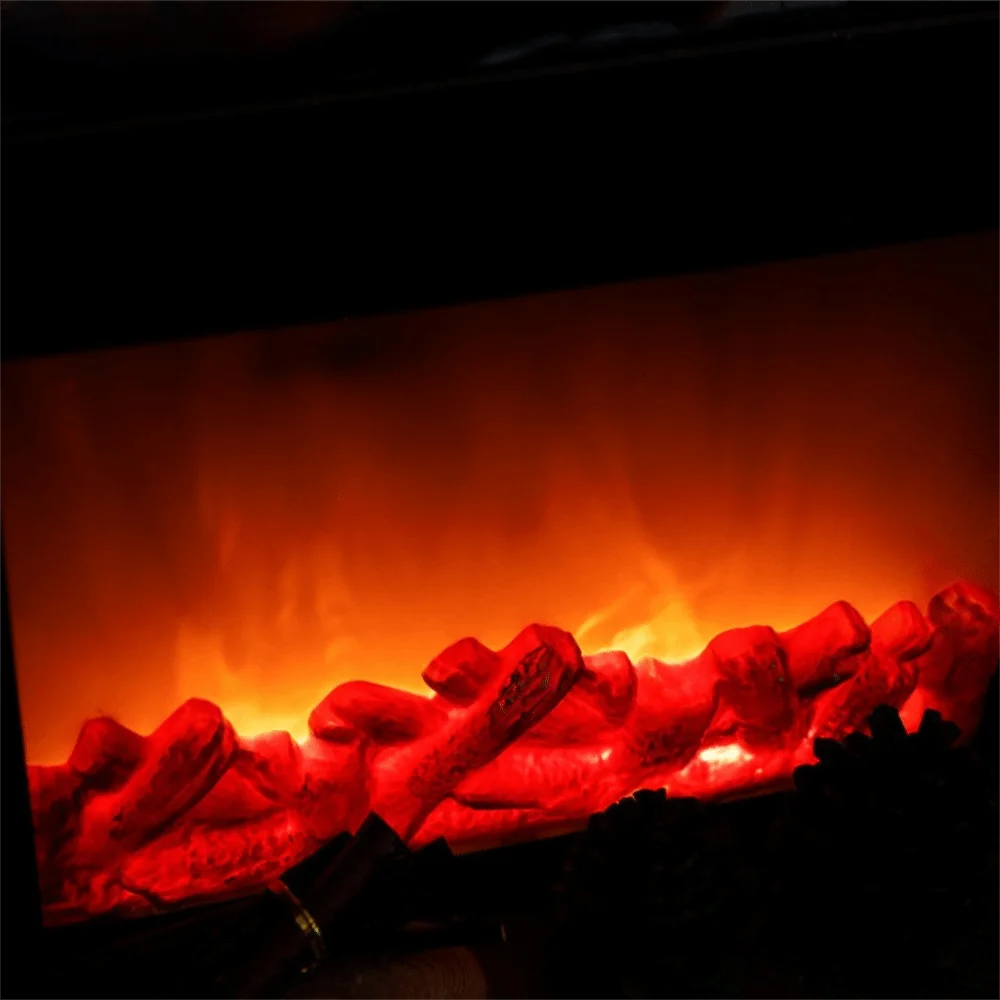 Warm LED Flame Effect Lights Plug-in Tabletop Design LED Flame Lamps Simulated Fireplace Christmas Light Lamps Terrace Setting