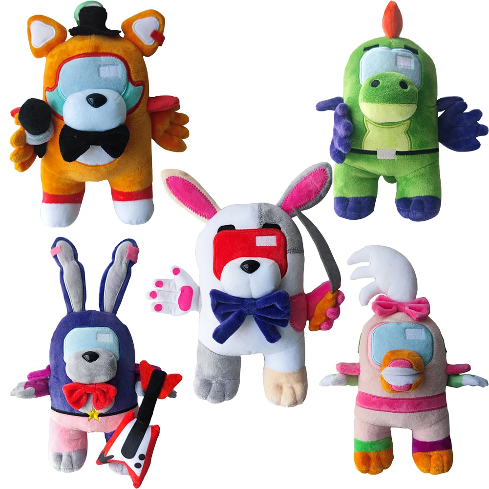 

2025 New FNAF Fazbear's Piazzaria Plush Toys Security Breach Rabbit Crocodile Dog Cute Plush Toy Game Dolls Baby Gift 25CM