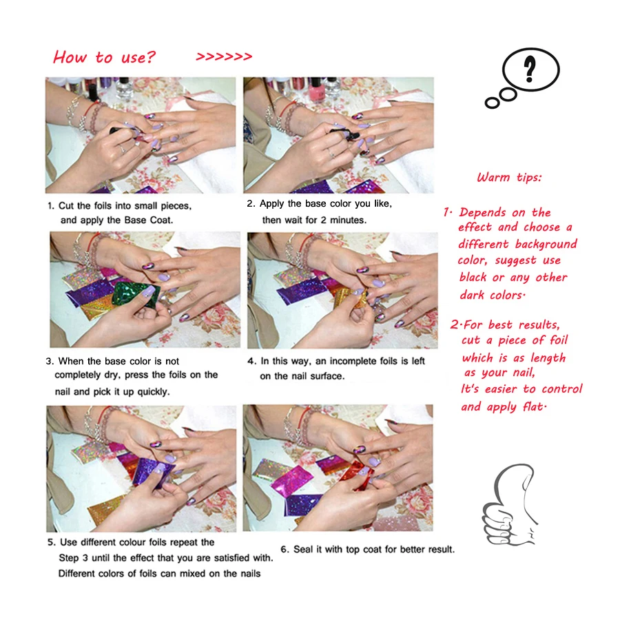 Holografisches Nagelfolien-Set, Gold-Silber-Transferaufkleber, Laser-DIY-Maniküre, Sternenhimmel-Aufkleber, 1 Box, 2,5*60cm – Detail 5