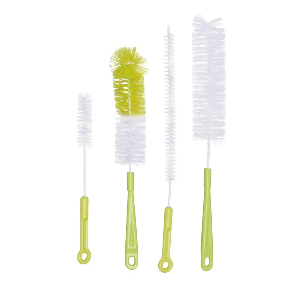 New Multi-functional Cleaning Brush Set Four-piece Set Sponge Brush For Bottle Cup Cleaning Kitchen Utensils